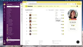 HeyTaco Leaderboards in Slack Screenshot