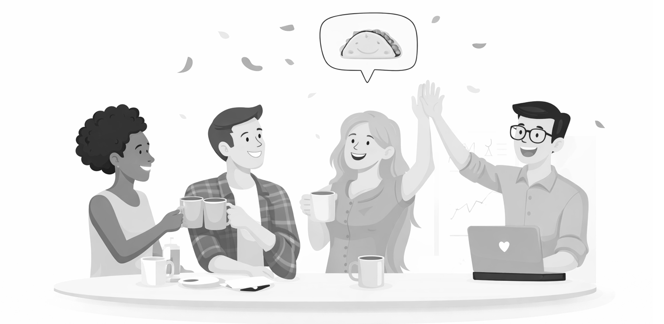 Image showing people celebrating eachother