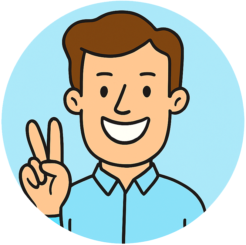 Image of a person holding up two fingers