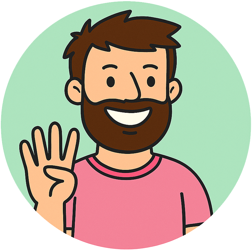 Image of a person holding up four fingers